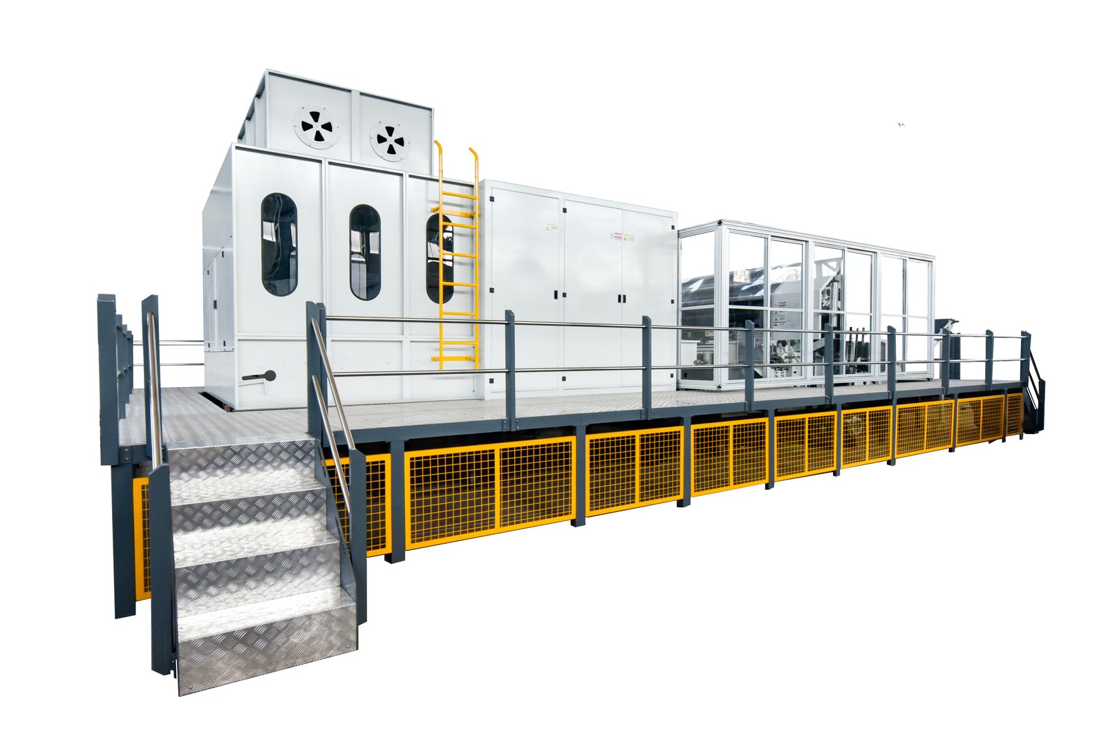 Huakai CYLSL-I2500 carding machine — cylinder and doffer detail