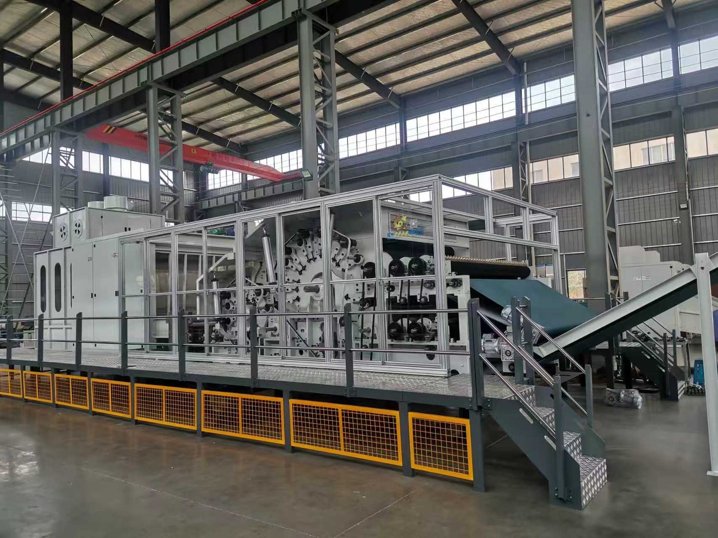 Huakai CYLSL-I2500 carding machine in the workshop